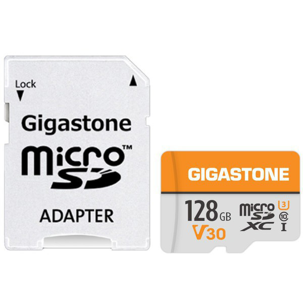 microSDXCカード 128GB SDカードケース付き UHS-I U1 V30 Class10スペック 最大読み取り速度95MB/s 4K ビデオ撮影対応