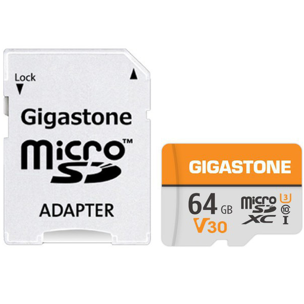 microSDXCカード 64GB SDカードケース付き UHS-I U1 V30 Class10スペック 最大読み取り速度90MB/s Full HDビデオ撮影対応