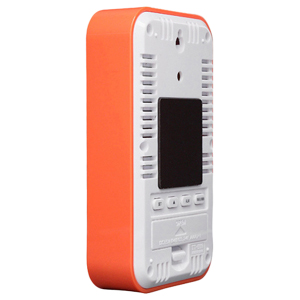 デジタル温湿度計 オレンジ