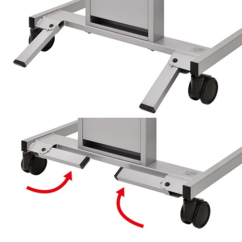 業務用ディスプレイスタンド PH-820シリーズ（可動脚タイプ） ～120V型まで対応/シルバー