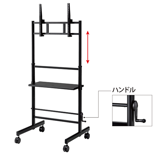 業務用ディスプレイスタンド PL-3000シリーズ（ハンドル昇降タイプ） ～65V型まで対応