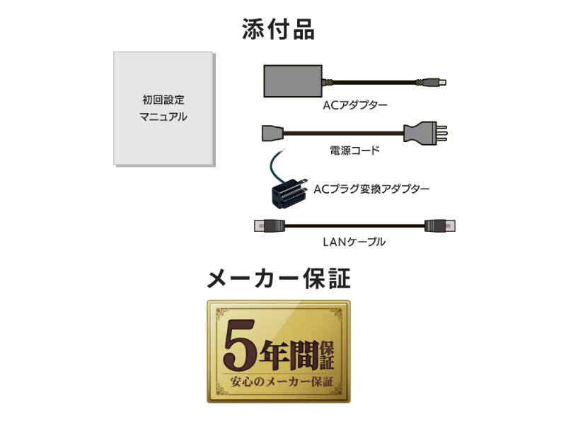 法人向け2ドライブNAS（ネットワークHDD） 5年保証 4TB