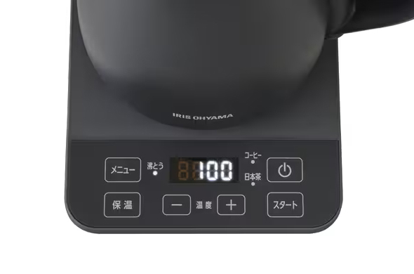 電気ケトル チャコール