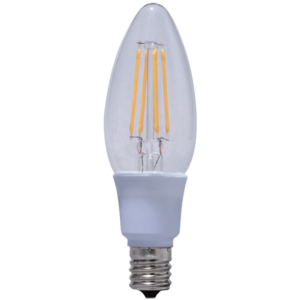 LEDフィラメント電球 E17 40形相当 電球色 非調光クリア