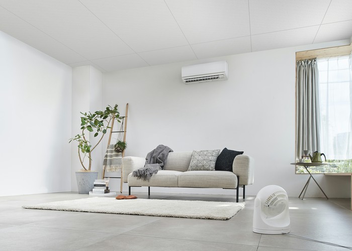 サーキュレーター 8畳 首振り マカロン型 ホワイト