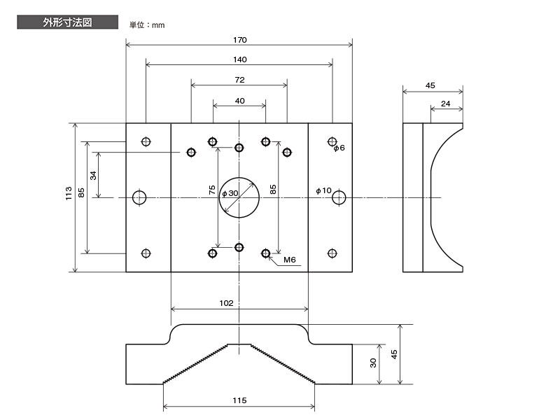 壁面ブラケットポール取付アタッチメント