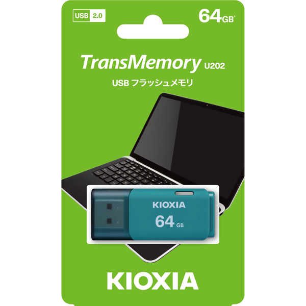 USBフラッシュメモリ TransMemory 64GB ライトブルー