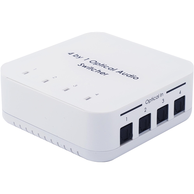 4入力1出力 IRリモート 光オーディオスイッチ