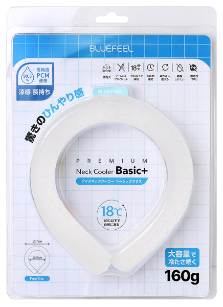 BLUEFEEL アイスネッククーラー Basic+ グリッド