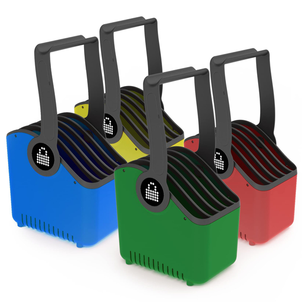 ラージバスケット 4個セット タブレット ノートパソコン iPad Surface 5台 収納 保管 持ち運び