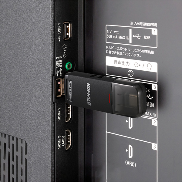 USB3.2(Gen2) Type-C/Aコネクター両対応 高速帯 スティック型SSD 250GB ブラック