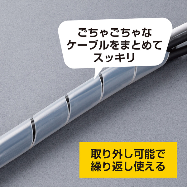 スパイラルチューブ 5m スケルトン