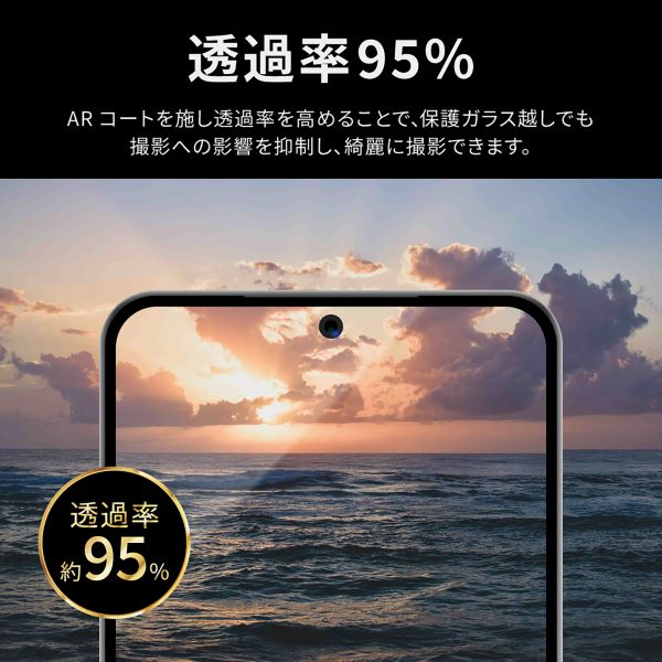 Galaxy S23 SC-51D/SCG19 レンズ保護ガラスフィルム 「GLASS PREMIUM FILM」 レンズ一体型 スーパークリア 高透過度95%