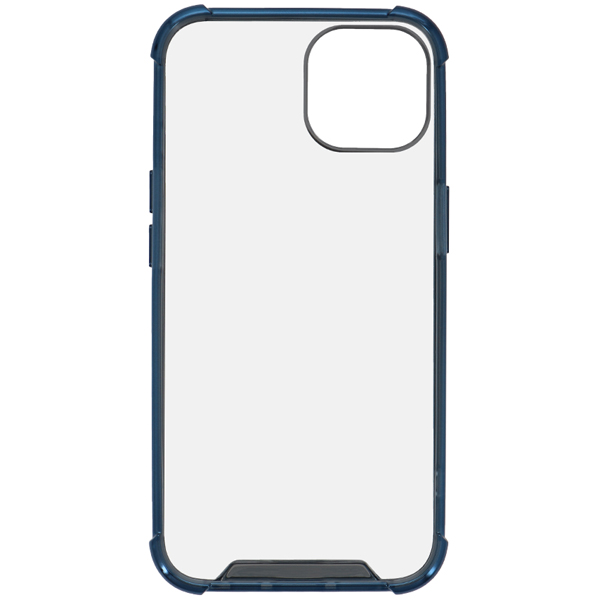 TPUとPCでしっかり守る iPhone 13専用 耐衝撃ハイブリッドケース ネイビー 約77(W)×13(D)×152.5(H)mm