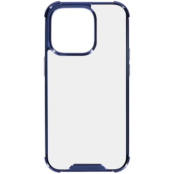 iPhone 14 Pro専用 TPUとPCでしっかり守る耐衝撃ハイブリッドケース ネイビー 製品サイズ約77(W)×14.5(D)×152.5(H)mm