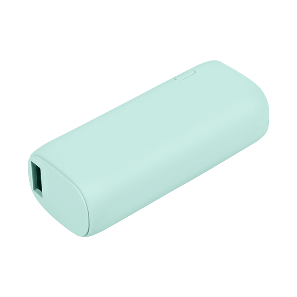 モバイルバッテリー/かしこく充電/5000mAh/PD20W/PSE適合/iPhone、iPad、スマホ、BTイヤホン、ポータブルゲーム機、電子タバコ、各種対応/小型/軽量/アイスブルー