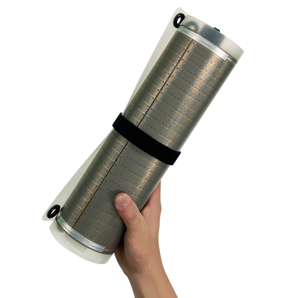 どこでも発電 ソーラーシートチャージャーセット 8Wタイプ/バッテリー容量2500mAh/LED付