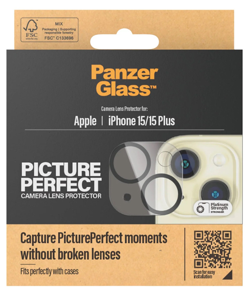 PanzerGlass PicturePerfect Camera Lens Protector iPhone 15/15 Plus