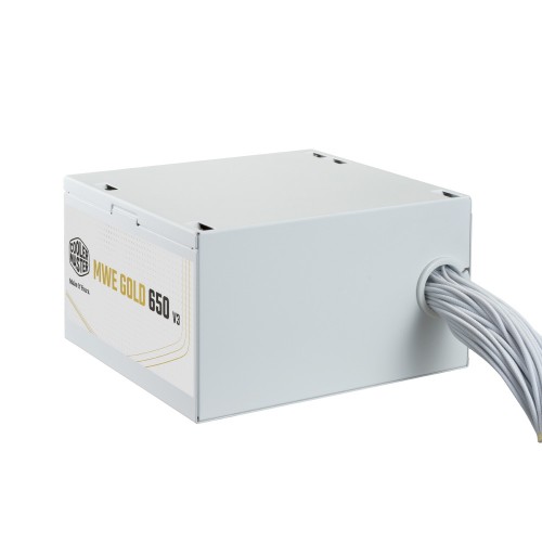 MWE Gold 650 V3 ATX 3.1 White Edition Non-Modular/非モジュラー電源ユニット/ATX 3.1対応/80PLUS Gold認証/静音HDBファン/5年保証/ホワイト