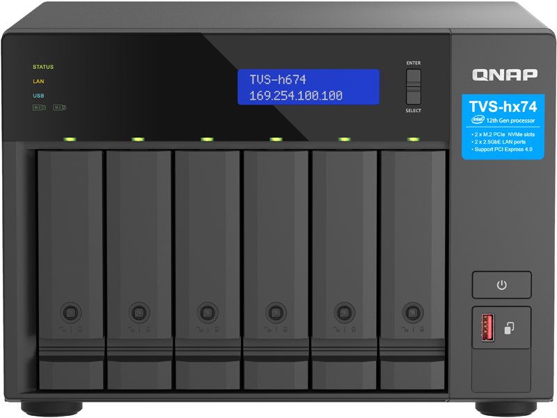 TVS-h674 60TB ミドル (10TB x 6)