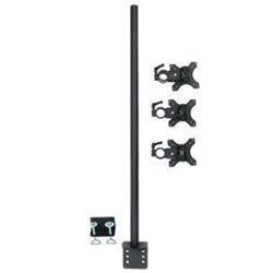 縦型3面ロングポールモニターアーム