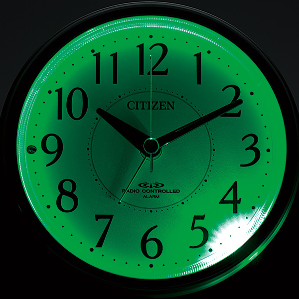 シチズン 電波時計 目覚まし時計 暗所自動点灯ライト 電子音アラーム ネムリーナリング