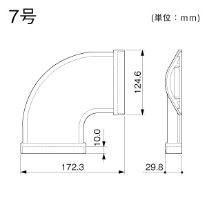 平面マガリ 7号 ブラウン