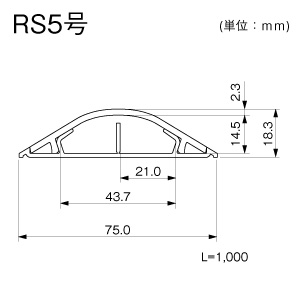 ガードマンII R S5号 1m グレー