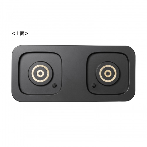 ハンドル一体型モバイルバッテリー専用充電トレイ（2台置き用）