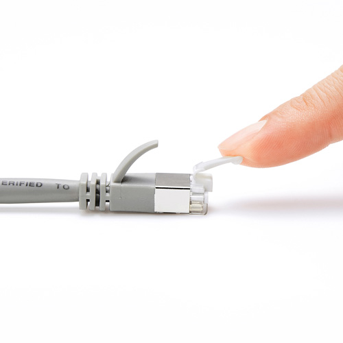 ツメ折れ防止カテゴリ5eSTP LANケーブル（7m・ライトグレー）