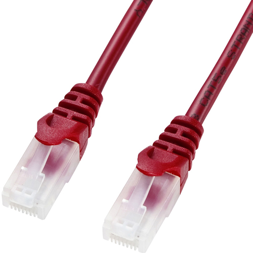 ツメ折れ防止CAT5eLANケーブル（2m・レッド）
