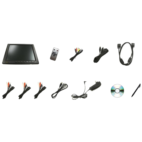 HDCP対応10.4型業務用タッチパネル液晶ディスプレイ 壁掛けタイプ