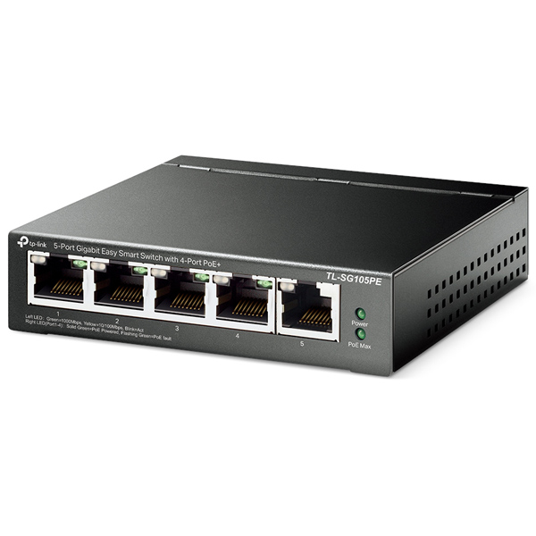 5ポート ギガビット PoE+（4ポート） EasySmart デスクトップ スイッチ