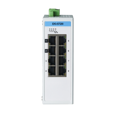 産業用コミュニケーションEKI ProView 8-port Gigabit Industrial Switch Extreme Temp -40～75℃
