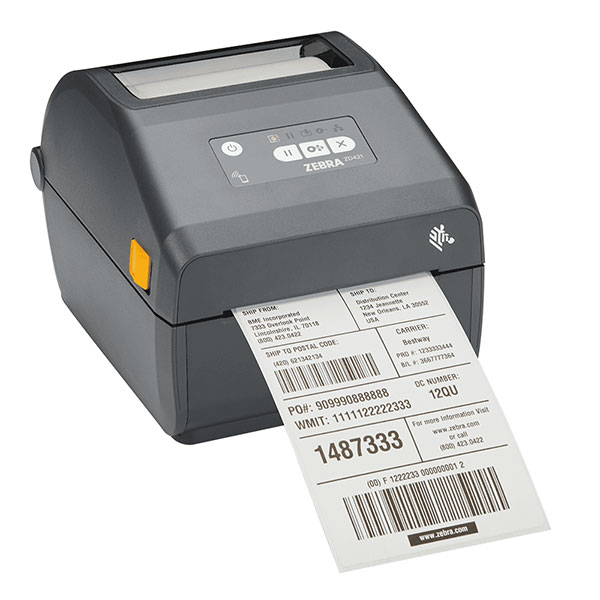 デスクトッププリンタ Zebra ZD421 感熱式 203dpi 4インチ USB USBHost Bluetooth ラベル印刷