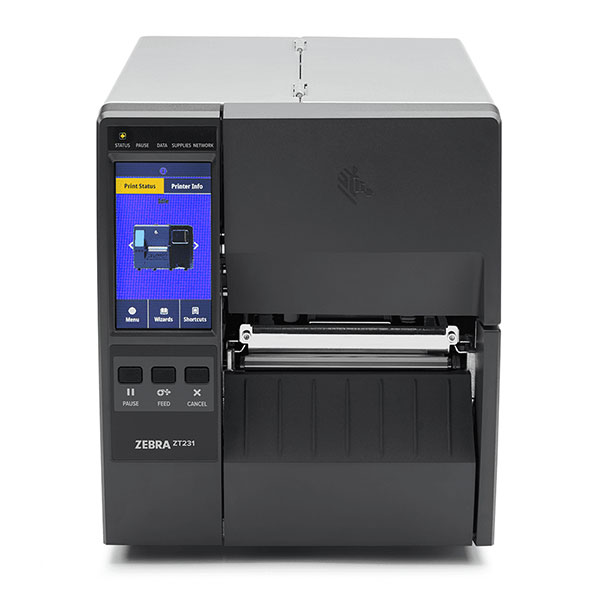 デスクトッププリンタ Zebra ZT231 熱転写式 203dpi 4インチ USB RS232C Ethernet Bluetooth USBHost ラベル印刷 剥離機能付き