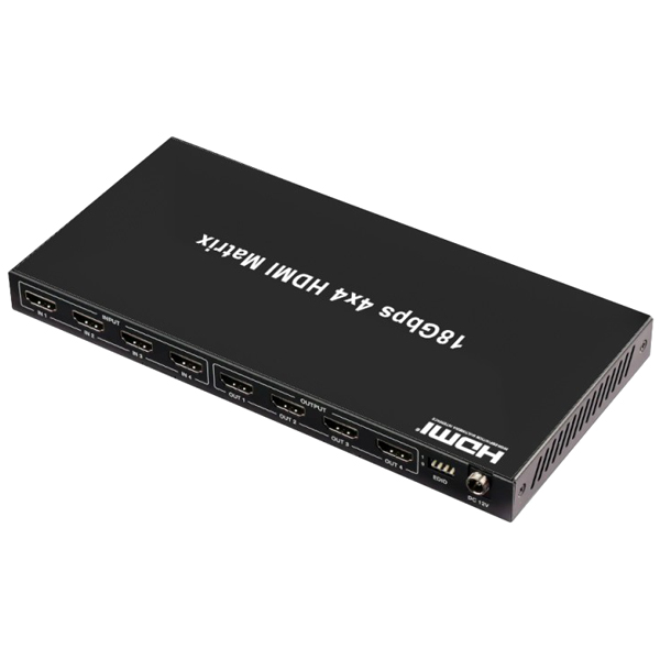 4K HDR対応HDMI 4入力4出力4切替マトリクス器