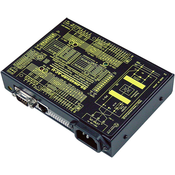 4線式RS485中継器（AC90～250V仕様）【絶縁タイプ】 Dsub9P（オス/インチ）/RJ45/端子台10P（スクリューレス）