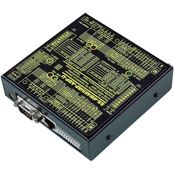 4線式RS485中継器（ACアダプタ仕様）【絶縁タイプ】 Dsub9P（オス/インチ）/RJ45/端子台10P（スクリューレス）