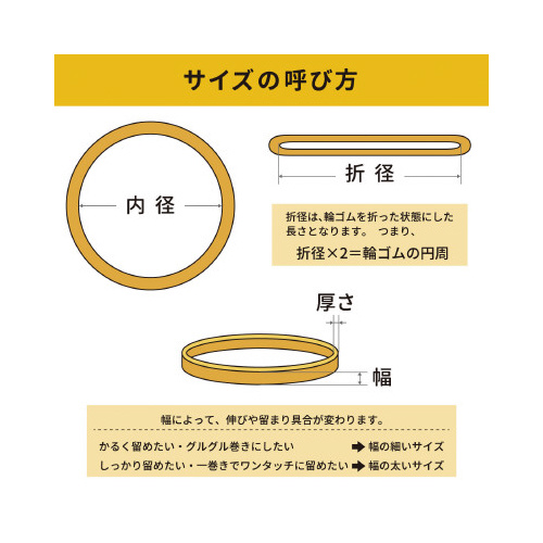 輪ゴム　オーバンド　＃２６０　１ｋｇ袋