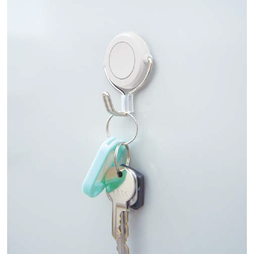 超強力マグネットフック　耐荷重１．５ｋｇ　白