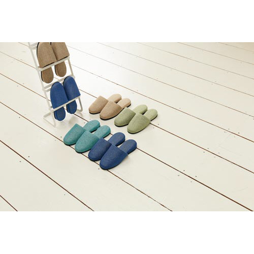 オリジナル布スリッパ　Ｌ　ベージュ５足入り×６