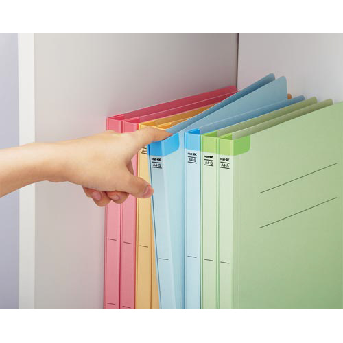 フラットファイル＜Ｋ２＞背補強タイプ　桃　１０冊