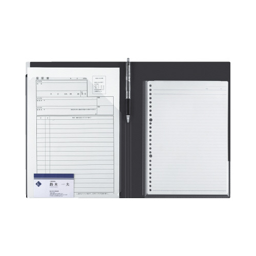 ライティングホルダー就活スタイル　ダークグレー１冊