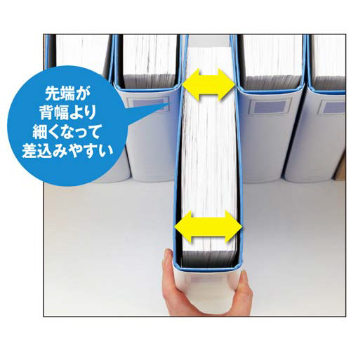 チューブＦ＜エコ＞青Ａ４縦背幅１０５ｍｍ１０冊