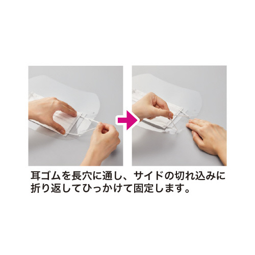 フェイスシールド　マスク装着タイプ　１０枚入×５０