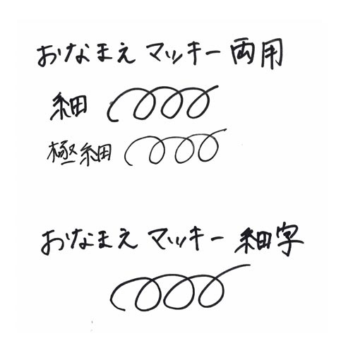 油性マーカー　おなまえマッキー　細字　黒　１０本