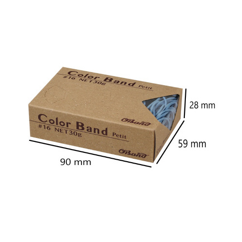 オーバンド　カラープチ３０ｇ箱ライトグリーン　５箱