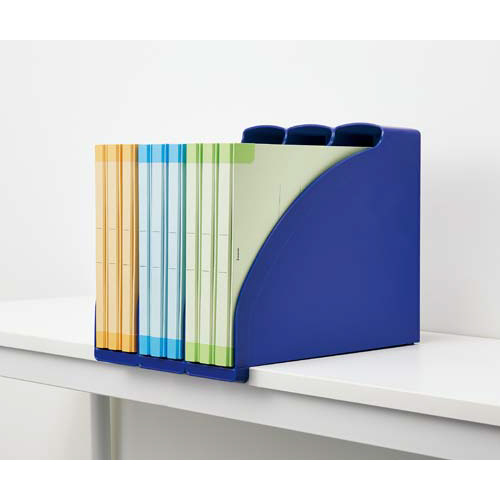 ライツ　マガジンファイル　Ａ４　ブルー　３個