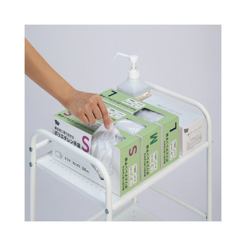 衛生的に取り出せるポリエチレン手袋Ｌ３００枚　３箱